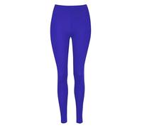 FASHION MY LOVE Womens Plain Stretchy Viscose Leggings Ladies Viscose Soft Elasticated Waist Leggings Ladies Full Length Legging for Gym and Casualwear Sizes UK 8-26 Royal Blue