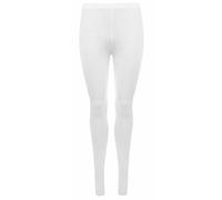 FASHION MY LOVE Womens Plain Stretchy Viscose Leggings Ladies Viscose Soft Elasticated Waist Leggings Ladies Full Length Legging for Gym and Casualwear Sizes UK 8-26 White
