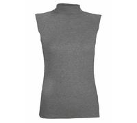 FASHION MY LOVE Womens Polo Neck Plain Sleeveless Tshirt Ladies Stretch Sleevless Vest Turtle Bodycon Top 8-26