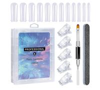 Fashion Nails Extension Set for Beginners Clear False Nails Tips Nails File Acrylic Painting Brush Manicure Art Tool