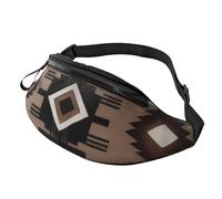 Fashion Native Bum Bag Fanny Pack for Men Women, Large Waist Pack with Zip Pockets Adjustable Waist Bag for Fitness Exercising Climbing Running Hiking Dog Walking Outdoor