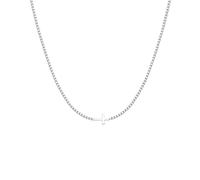 Fashion Necklaces for Women Tennis Necklace Necklace For Women Real Gold Silver Plated Dainty Small Pendant Choker Simple Trendy Cute Charm Chain Necklace Rosary Necklace Letter A (Silver, One Size)