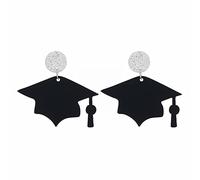 Fashion New Earrings European And Personality Trend Color Double Layer Flower Studs Pizza for