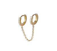 Fashion New Earrings European And Personality Trend Color Double Layer Flower Studs Sweet Gaming