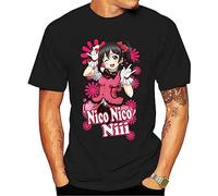 Fashion Nico Nico Nii ~ T Shirt Love Live Love Live School Idol Festival Jpop Idols Kawaii Love Live Black(XX-Large)