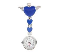 Fashion Nursing Fob Watch, Large Dial Portable Pocket Watch for Doctors | Blue Alloy and Glass Build, Easy to Check the Time, Hanging Style for Professionals