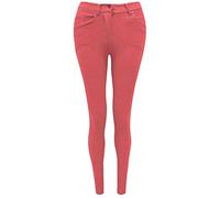 Fashion Oasis Ladies Skinny Coloured Jeggings Stretch Trouser Jeans Leggings Sizes 8 10 12 14 16 18 20 (20, Coral)