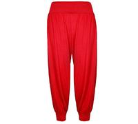 Fashion Oasis New Children's Girl's Harem Ali Baba Baggy Pants Trousers Ages 7-8, 9-10, 11-12 & 13 Red
