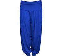 Fashion Oasis New Children's Girl's Harem Ali Baba Baggy Pants Trousers in Coral, Black, Red, Purple, Silver Grey, Turquoise and Yellow Ages 7-8, 9-10, 11-12 & 13 (7-8 Years, Royal Blue)