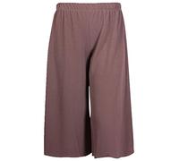 Fashion Oasis Women's Elasticated 70's Wide Leg Culottes Shorts Knee Length Palazzo Plus Size