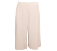 Fashion Oasis Women's Elasticated 70's Wide Leg Culottes Shorts Knee Length Palazzo Plus Size 8-10, 12-14, 16-18, 20-22, 24-26, 28-30-30 (UK Size 28-30, Cream)