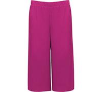 Fashion Oasis Women's Elasticated 70's Wide Leg Culottes Shorts Knee Length Palazzo Plus Size Fuchsia