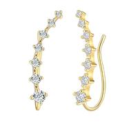 Fashion Of Star Flashing Stud Earrings Sweet Seven Star Earrings Flower Power Earrings (Gold, One Size)