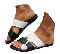 Fashion Open Toe Slippers Soft Elegant Thin Strap Low Heel Slide Sandals For And Summer Easy Slip On for Home Beach