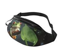 Fashion Peace Tree Frog Bum Bag | Fanny Pack & Chest Pack | Adjustable Waist Bag for Women & Men | Secure Zip | Lightweight & Compact | Perfect for Travel,Sports,Hiking,Outdoor