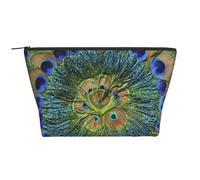 Fashion Peacock Feathers, Toiletry Pouch Makeup Bag Cosmetic Bag Portable Travel Toiletry Bag