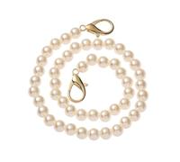 Fashion Pearl Belt Accessories Handbag Handles DIY Purse Replacement Long Beaded Chain Strap for DIY Handbag Wallet Clutch(40cm)