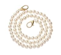 Fashion Pearl Belt Accessories Handbag Handles DIY Purse Replacement Long Beaded Chain Strap for DIY Handbag Wallet Clutch(60cm)