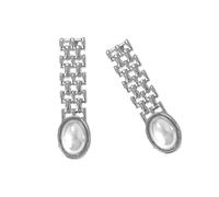 Fashion Pearl Earrings Elegant Delicate Earrings Alloy Jewelry Texture for Young Fashion Lovers Social Event Earrings, One Size, As Described