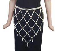 Fashion Pearls Waistband with Adjustable Length and Tassels Detail Suitable for Women Lookings for Stylish Accessories