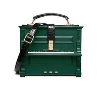 Fashion Piano Shape Women Handbag Box Shaped Women Purses Designer Shoulder Bags Crossbody Handbag Ladies Handle Clutch Bag, Green