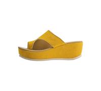 Fashion Platform Slide Sandals Soft Strappy Toe Post Summer Beach Slippers Comfortable Casual Shoes Simple Slide, Happy Summer Feet