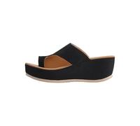 Fashion Platform Slide Sandals Soft Strappy Toe Post Summer Beach Slippers Comfortable Casual Shoes Simple Slide, Happy Summer Feet