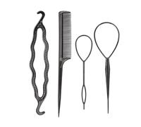 Fashion Ponytail Creator Loop Styling Tool Ponytail Hairblade Maker Styling Tools Braided Tool Set for Black Hair