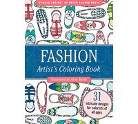 Fashion Portable Adult Colouring Book (31 stress-relieving designs)
