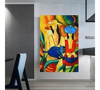 Fashion Poster girl Cat fruit Poster Picasso Painting Modern Abstract Woman Portrait Prints Picasso Wall Art Canvas Wall Picture Living Room Decor J06191