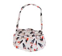 Fashion Print Canvas Eggs Collection Bag Holder Basket With Cushioned Bottom For Chicken And Duck Eggs Home And Farm Use Gathering Holder Bag