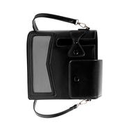 Fashion PU Handbag for Women Compact Water Surface Suitcase Crossbody Bottle Cup Holder Bag Everyday Multifunctional Crossbody Bottle Bag, black, Einheitsgröße