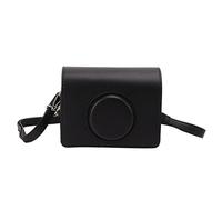 Fashion PU Leather Camera Bag Case for Mini, Professional Protection Bag with Adjustable Shoulder Strap, Great for Preserving Your Camera (Black)