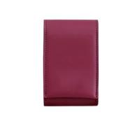 Fashion PU Lipstick Bag with Mirror Mini Cosmetic Pouch Storage Portable Makeup Women Girl(Red-1)