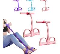 Fashion Puller Exercise, 8 Tube Pedal Resistance Device, Detachable and Adjustable Pedal Resistance Device, Stretching Workout Fitness Bands, for Home Gym, Tones Arms