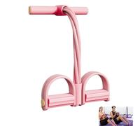 Fashion Puller Exercise, 8-Tube Pedal Resistance Device-Detachable and Adjustable Pedal Resistance Device, Get fit Fast with just 10 Minutes for Daily Home Workouts (Pink)