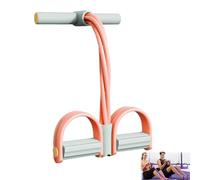 Fashion Puller Exercise, 8-Tube Pedal Resistance Device-Detachable and Adjustable Pedal Resistance Device, Get fit Fast with just 10 Minutes for Daily Home Workouts (Orange)