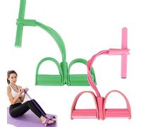 Fashion Puller Exercise, 8 Tube Pedal Resistance Device Detachable and Adjustable Pedal Resistance Device, Stretching Workout Fitness Bands for Arm Weights Exercise Equipment (2PCS-A)