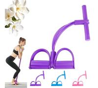 Fashion Puller Exercise, 8 Tube Pedal Resistance Device, Pedal Resistance Band with Handle, Detachable and Adjustable 21 Fitness Resistance Bands, Home Gym Strength Training Equipment