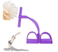 Fashion Puller Exercise, 8-Tube Pedal Resistance Device, Pedal Resistance Band with Handle, Detachable and Adjustable Pedal Resistance Device, Stretching Workout Fitness Bands (purple)