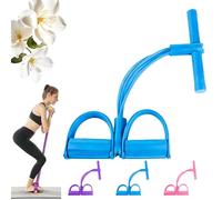 Fashion Puller Exercise, 8 Tube Pedal Resistance Device, Pedal Resistance Band with Handle, Detachable and Adjustable 21 Fitness Resistance Bands, Home Gym Strength Training Equipment (Blue)