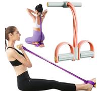 Fashion Puller Exercise, 8 Tube Pedal Resistance Device, Resistance Band for Full Body Workout, Elastic Pull Rope, Arm Chest Back Muscle Toning, Portable Fitness Equipment for Men Women (Pink C)