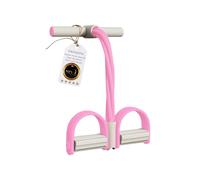 Fashion Puller Exercise, Pedal Resistance Band with Handle, 6-Tube Pedals Resistance Device, Pedals Band, Detachable and Adjustable Pedales Resistance Device, Full Body Exercise (Pink)