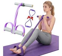 Fashion Puller Exercise, Upgrade 8-Tube Pedal Resistance Device, Multifunction Foot Pedal Resistance Fitness Band with Handle, for Women, for Strength Training, Tummy, Waist, Arm, Leg (D,6 Tubes)