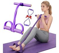 Fashion Puller Exercise, Upgrade 8-Tube Pedal Resistance Device, Multifunction Foot Pedal Resistance Fitness Band with Handle, for Women, for Strength Training, Tummy, Waist, Arm, Leg (I,6 Tubes)