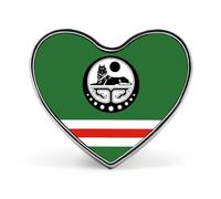 Fashion Republic Of Chechnya Flag Shirt Brooch - Buttons Modesty Pins, Cover Up Blouse Pins, Safety Invisible Buttons Fixed Brooche Badges For Bags, T Shirt, All Clothes Accessories Gift