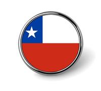 Fashion Republic Of Chile Flag Brooches And Pins Charm Chic Square/Circle/Heart-Shaped Friendship Flag Buttons Badges, Vintage Patriotic Jewellery Clothes Scarf Accessories Gift