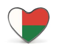 Fashion Republic Of Madagascar Flag Brooches And Pins Vintage Ethnic Buttons Pins Novelty Creative Patriotic Jewelry Badge Gifts For Father'S Day Business Wedding And Anniversary