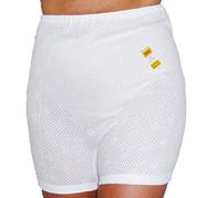 FASHION REVIEW Gimbles® New 3 Pack Ladies 100% Cotton Airtex Eyelet Bloomers/Cuff Legs Brief Knickers UK 10-24 (White Bloomer Briefs, 22-24)