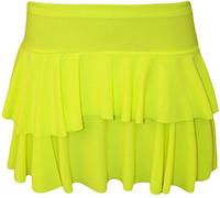 FASHION REVIEW Gimbles® New Women's Sexy RARA Layered Mini Skirt Women Club Dance Party Short Skirt (Neon Yellow, UK S/M 8-10)